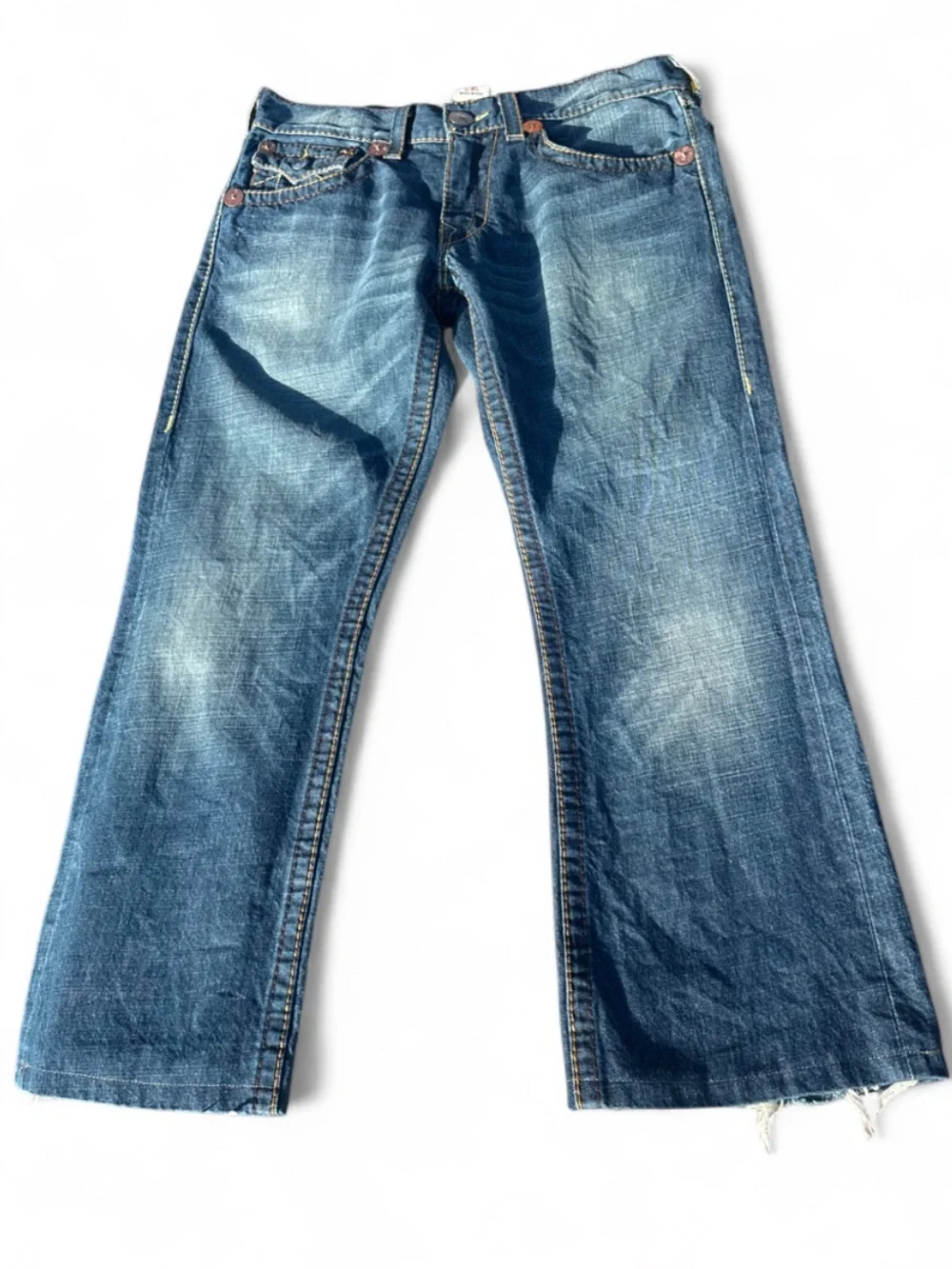 Men's True Religion Washed Bootcut Jeans